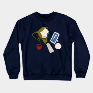 A Facebook Addict Crewneck Sweatshirt